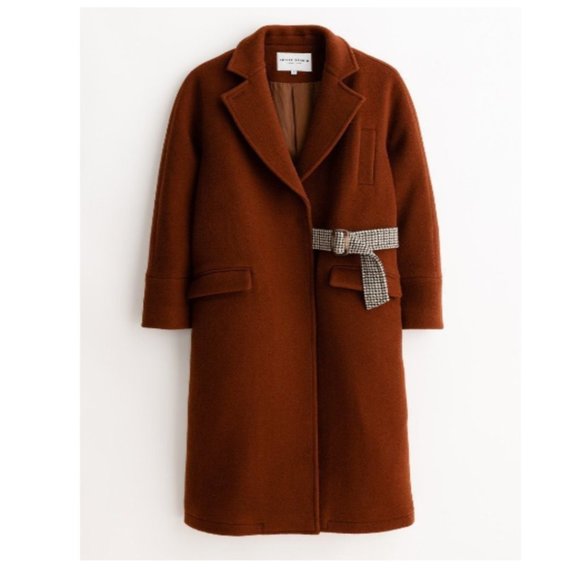 Petite Studio Carmen Wool Coat Cinnamon - Picture 2 of 7